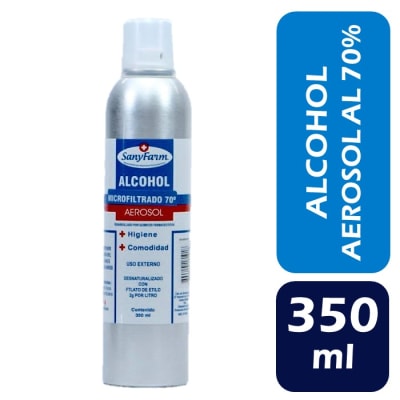 SanyFarm Alcohol Aerosol Microfiltrado 70° 350 ml1