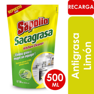 Sapolio Limpiador Antigrasa Total Cocina DoyPack 500 ml1