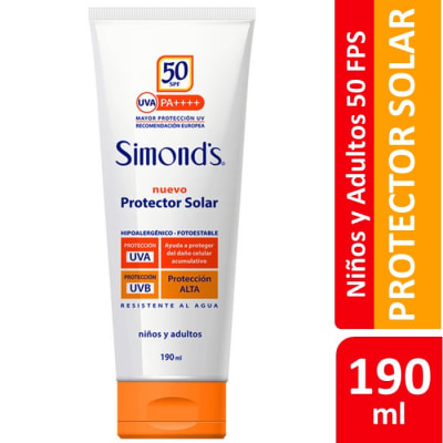 Simonds Protector Solar 50 FPS 190 ml1