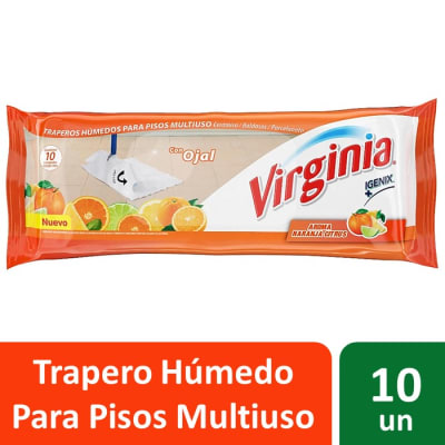 Virginia Trapero Húmedo para Todo Tipo de Pisos Naranja Citrus 10 Un1