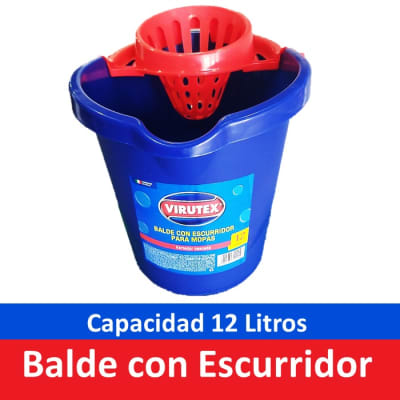 Virutex Balde con Escurridor 12 Litros 1