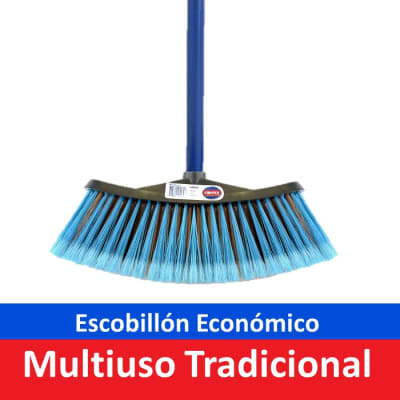Virutex Escobillón Económico Multiuso Tradicional Azul1