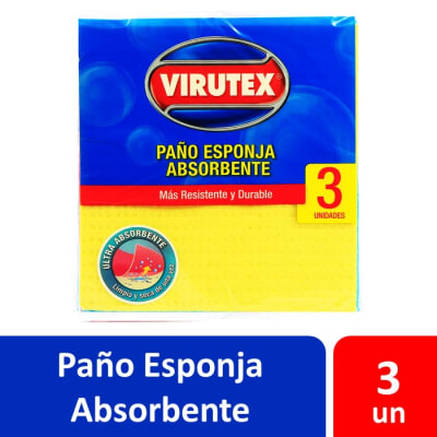Virutex Paño Esponja Absorbente 3 Un1
