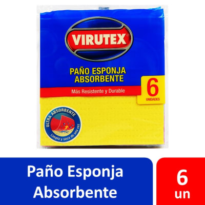 Virutex Paño Esponja Absorbente 6 Un1
