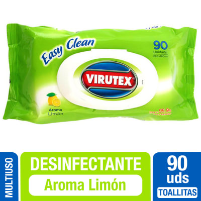 Virutex Toallitas Desinfectantes Limón 90 Un1