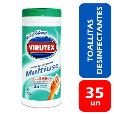 Virutex Toallitas Desinfectantes Aroma Fresco 35 Un1