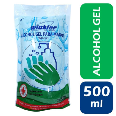Winkler Alcohol Gel Antibacterial DoyPack 500 ml1