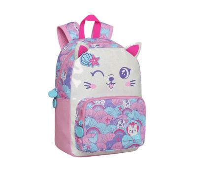 MOCHILA PRE-ESCOLAR POP GATO SIRENA ROSADO HEAD
