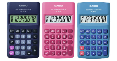 CALCULADORA 8DIG HL-815L NEGRO CASIO