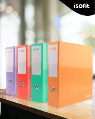 ARCHIVADOR OFICIO PASTEL LOMO ANCHO ISOFIT