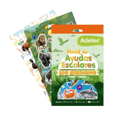 BLOCK AYUDA ESCOLAR ANIMALES VARIOS