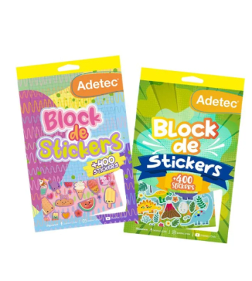 BLOCK DE STICKERS NIÑA/NIÑO 400 hjs