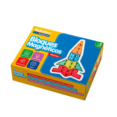 FIGURAS MAGNETICAS 40 UNID. COLORES Y FORMAS