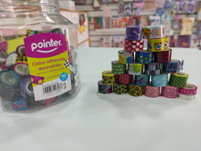 CINTA ADH DECORATIVA (WASHI TAPE)