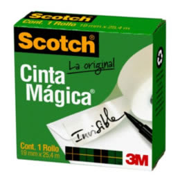 CINTA ADHESIVA MAGICA 3M 19mm X 25 m