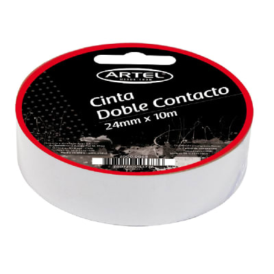 CINTA ADH DOBLE CONTACT 24mmX10m ARTEL
