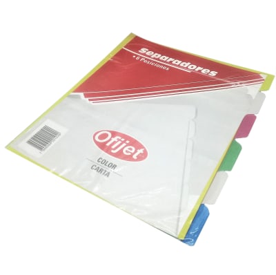 SEP CARTA COLOR 6 POS O