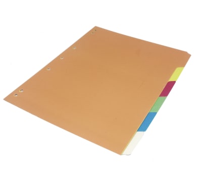 SEPARADORES CARTA 6 POS COLOR BRILL HALLEY