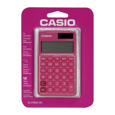 CALCULADORA SL-310UC-RD ROSADO CASIO