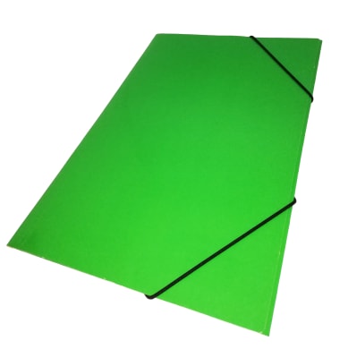 CARPETA CARTULINA C/ELASTICO VERDE CLARO
