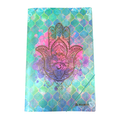 CARPETA CARTON C/ELASTICO INDIA