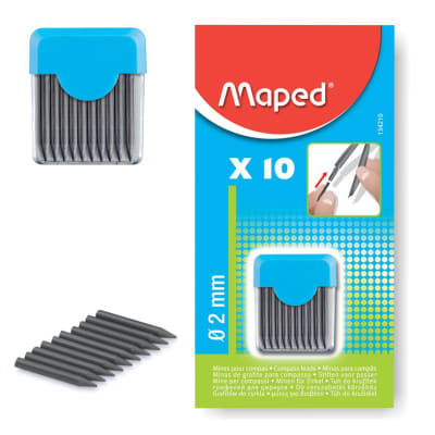 MINAS PARA COMPAS 2mm 10 UN MAPED