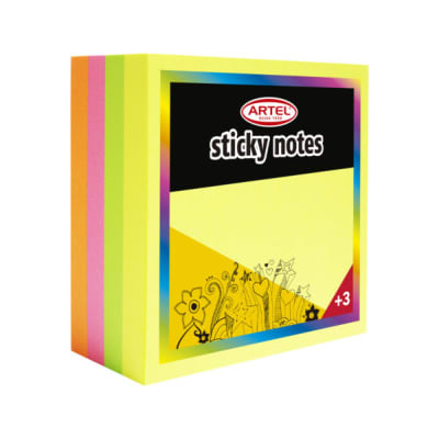 NOTAS ADH 75X75 320H COLORES SURTIDOS ARTEL