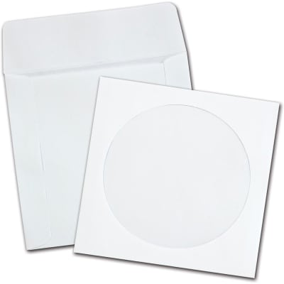 SOBRES P/CDS CON VENTANA BLANCO