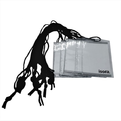 PORTACREDENCIAL PLAST VERT 10 UN ISOFIT