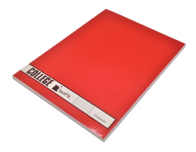 CUADERNO COLLEGE LISO COMPOSICIÓN 80HJ ISOFIT ROJO