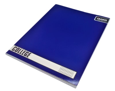 CUADERNO COLLEGE CALIGRAFIA VERTICAL 80HJ ISOFIT AZUL