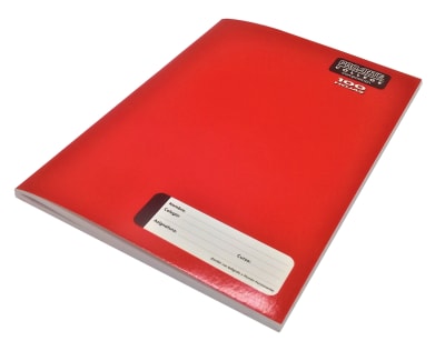 CUADERNO COLLEGE LISO 100HJ COMPOSICION ROJO