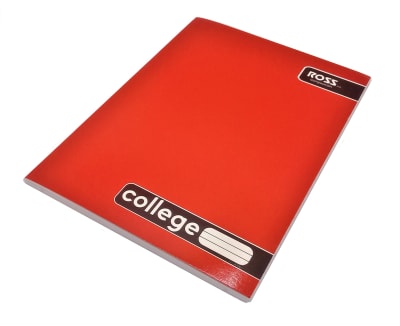 CUADERNO COLLEGE LISO COMPOSICION 80HJ ROSS ROJO