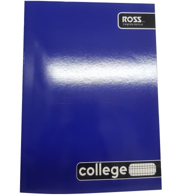 CUADERNO COLLEGE CALIGRAFIA VERTICAL 80HJ ROSS AZUL