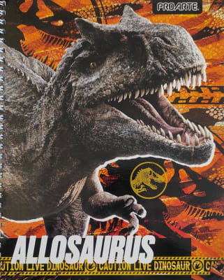 CUADERNO UNIVERSITARIO JURASSIC 7mm 100H
