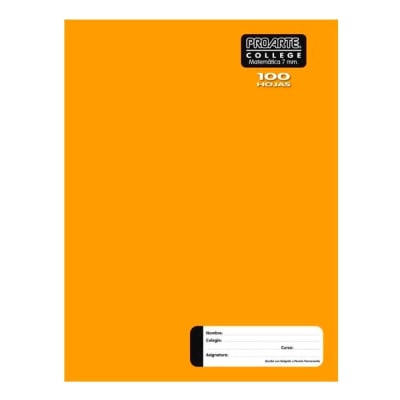 CUADERNO COLLEGE LISO 7mm 100HJ