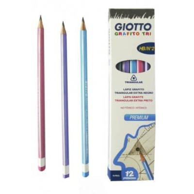LAPIZ GRAFITO TRIANGULAR 2 HB 1UN GIOTTO