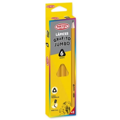 LAPICES GRAFITO TRIANGULAR JUMBO N2 ARTEL