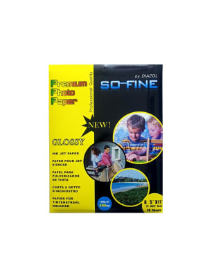 PAPEL FOTOGRÁFICO CARTA BRILLANTE 1 HOJA