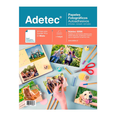 PAPEL FOTOGRAFICO CARTA MATE 10 HOJAS