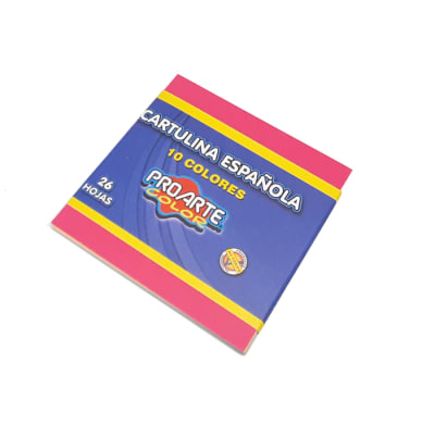 CARTULINA ESP 26 HJS 10COL 10X10cm