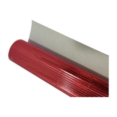 CARTON MICROC METALICO 50X70 ROJO