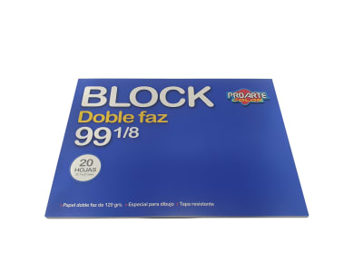 BLOCK MEDIO N99 1/8 20H D/FAZ PROARTE