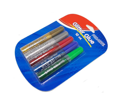 SET GLITTER GLUE 5 COL 10 ml PROARTE