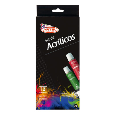 SET PINTURA ACRILICA 12 COL