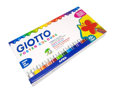 TEMPERA EN TUBO 12 COLORES GIOTTO