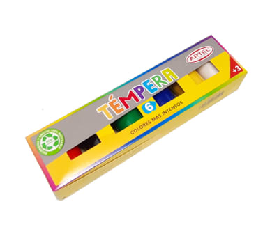 TEMPERA 6 COLORES 15 ml ARTEL