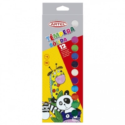TEMPERA SOLIDA 12 COL ARTEL