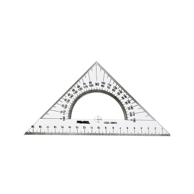 ESCUADRA C/TRANSPORTADOR 21cm HUMO PROARTE