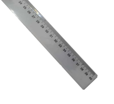 REGLA BISELADA 40cm HUMO PROARTE